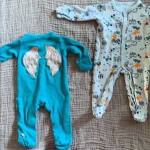 ⭐️Rosie Pope “I Believe in Dragons” footie set!